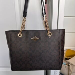 Coach Marlie Tote in signature print